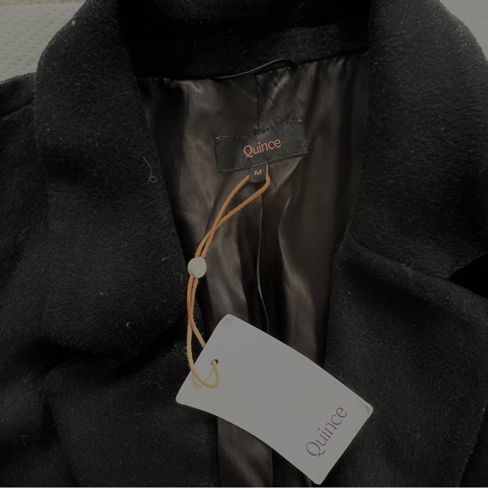 Quince Italian Wool Classic Single-Breasted Coat - Picture 3 of 5
